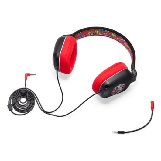 Kopfhörer PowerA NSHS0398-01 kabelgebunden Gaming Binaural mit abnehmbarem Mikrofon Schwarz Rot