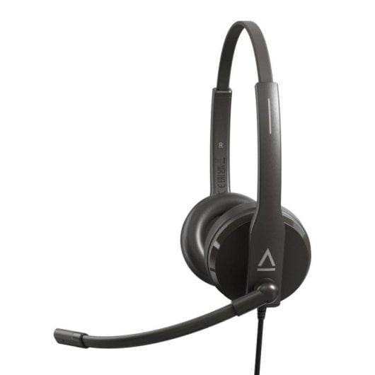 Auscultadores USB com fio Creative Labs HS-230 com conector de 3,5 mm, cancelamento de ruído, chamadas e música, preto