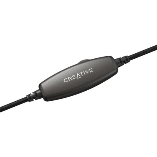 Auscultadores USB com fio Creative Labs HS-230 com conector de 3,5 mm, cancelamento de ruído, chamadas e música, preto
