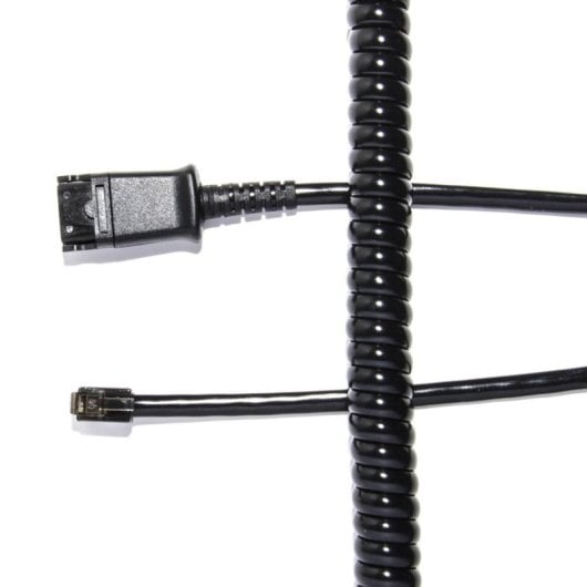Cable JPL BL-01+P QD a RJ-11 Negro 2 m Compatible Plantronics en Espiral