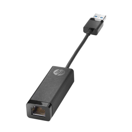 Adaptador USB 3.0 para RJ45 Gigabit HP G2 1000 Mbps Preto Wake On LAN PXE