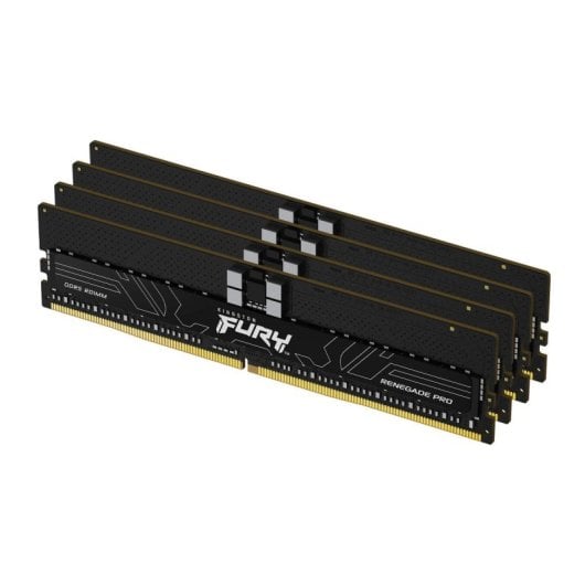 Memoria RAM Kingston FURY Renegade Pro 64GB 4x16GB DDR5 4800MT/s CL36 ECC Reg Intel XMP AMD EXPO Negro