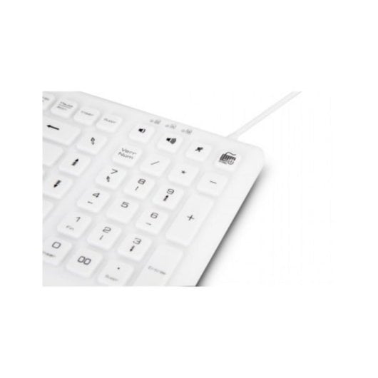 Tastiera membrana SANEE AKB69UF Layout ES antibatterica IP68 impermeabile bianca USB