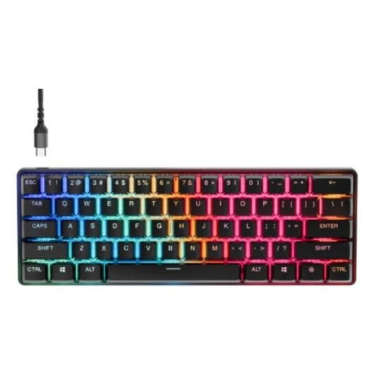 Teclado mecánico SteelSeries Apex Pro Mini Gen 3 Layout EN retroiluminado RGB 60%