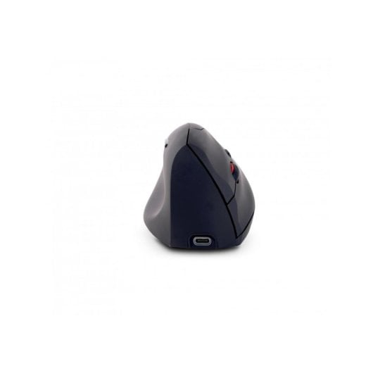 Ratón Urban Factory Ergo Next inalámbrico RF Wireless USB-C 1600 DPI negro diseño vertical recargable zurdos