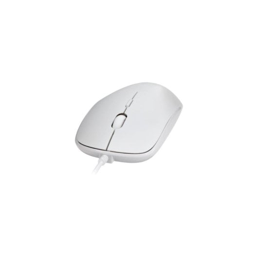 Ratón V7 MV3000UUSB Blanco USB 1600 DPI Perfil Bajo Ambidiestro Clic Silencioso
