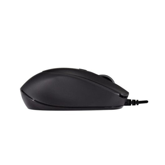 Ratón V7 MU350 USB cableado 2500 DPI negro silencioso ambidiestro