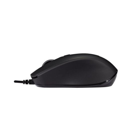 Ratón V7 MU350 USB cableado 2500 DPI negro silencioso ambidiestro
