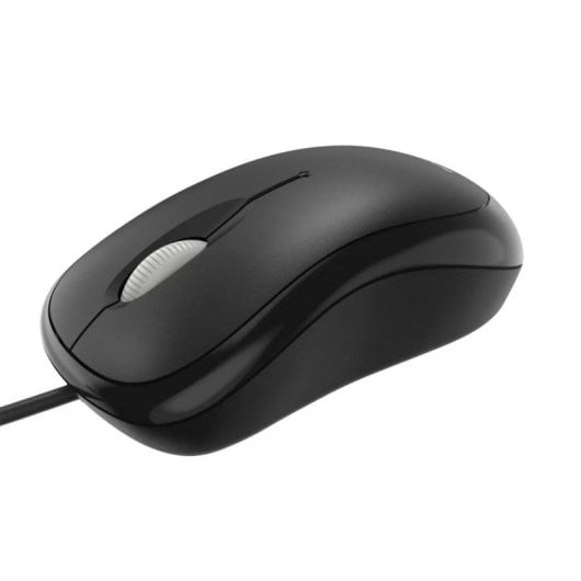Ratón Microsoft Basic Óptico USB ambidiestro negro plug-and-play