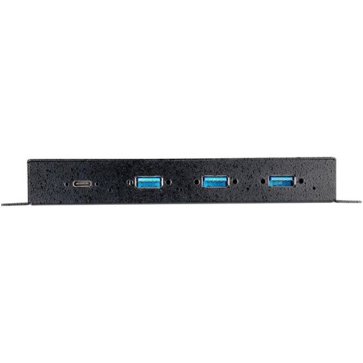 Concentrador USB-C Industrial StarTech 4 Puertos 10Gbps Metal Negro