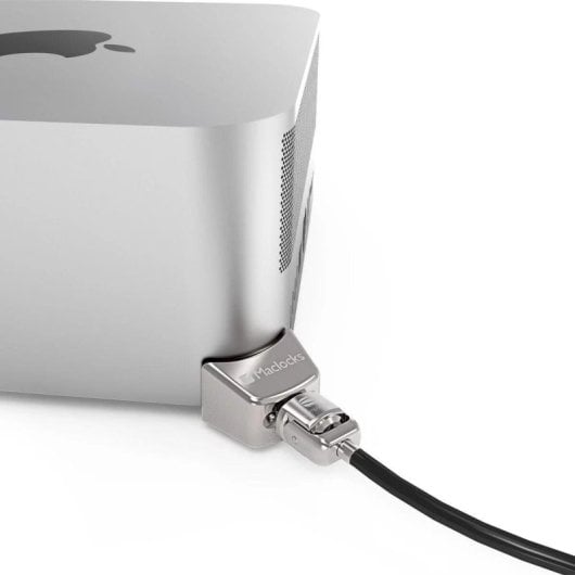Candado Compulocks Ledge Kensington con Llave Negro Plata para Mac Studio
