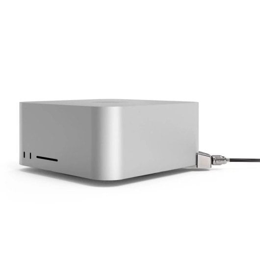 Candado Compulocks Ledge Kensington con Llave Negro Plata para Mac Studio
