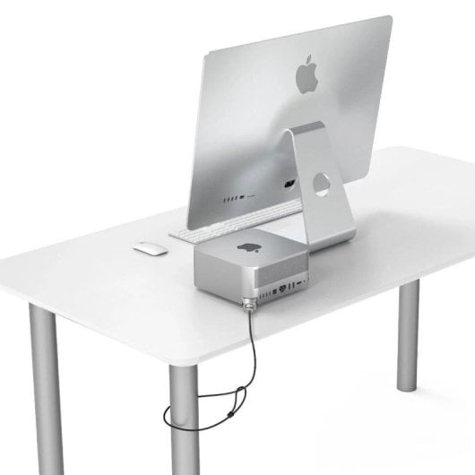 Candado Compulocks Ledge Kensington con Llave Negro Plata para Mac Studio