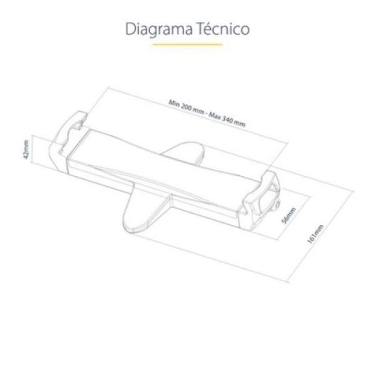 Soporte VESA para Tablet StarTech TABLET-VESA-ADAPTER 7.9" a 12.5" Antirrobo