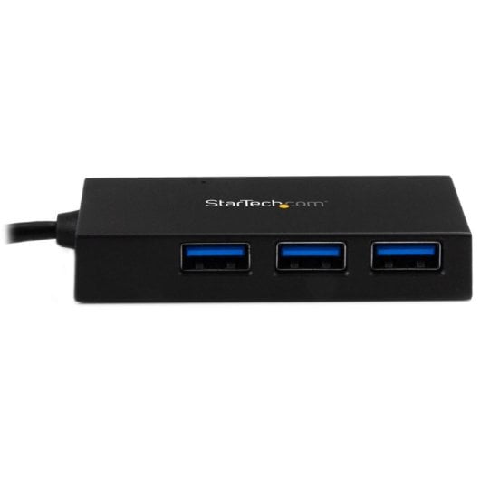 Hub USB-C StarTech 4 Puertos USB 3.2 Gen 1 5Gbps Negra Alimentación 20W