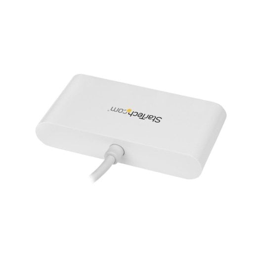 Hub USB-C StarTech 4 Puertos USB-A 5 Gbps Blanco Alimentado por Bus Compacto
