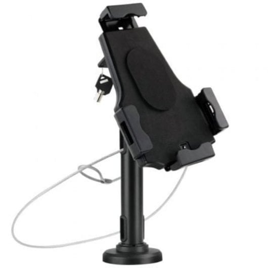 Soporte antirrobo tablet TooQ AISATV0432 mesa o pared acero negro universal