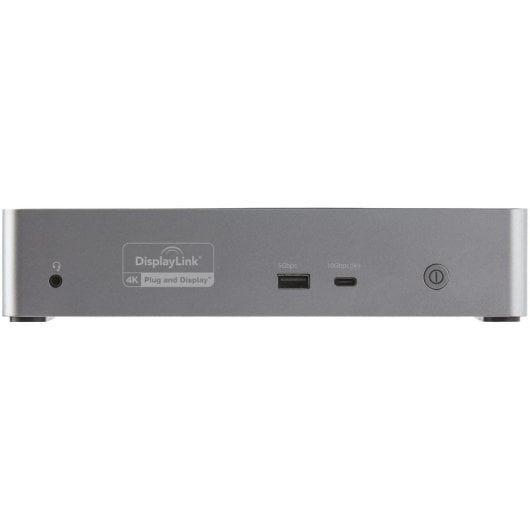 Docking station USB-C StarTech.com Mini Replicador 4 Monitores DP HDMI 4K 60Hz PD 100W Preto Cinzento