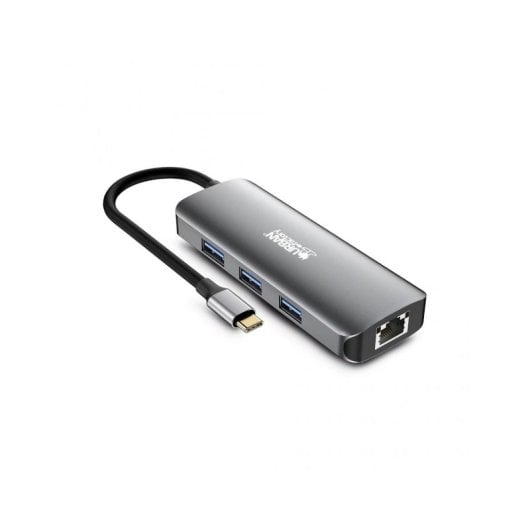 Hub Urban Factory MHC55UF USB Type-C 100 W HDMI 2x Gigabit Ethernet Grau
