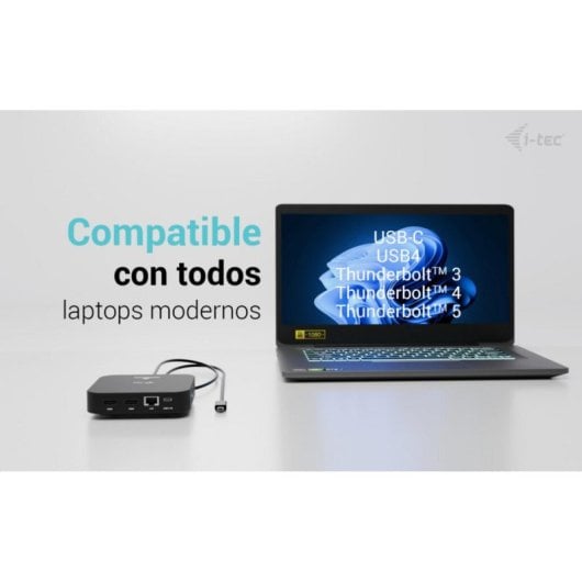 Estação de acoplamento i-tec C31DUALHDMIDOCKPD100W USB-C Dual HDMI 100 W Preta