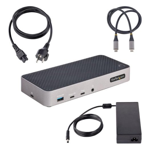 Dockingstation StarTech.com USB-C Triple 4K 5x USB 3.2 Gen2 HDMI DP 100W PD Thunderbolt 3/4 Silber