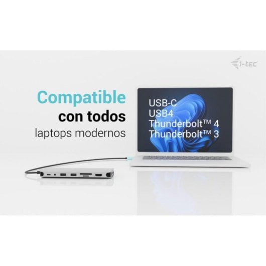 Dock USB-C i-tec Metal Nano 3x Display HDMI USB-C 140W Ethernet Lettore SD Grigio