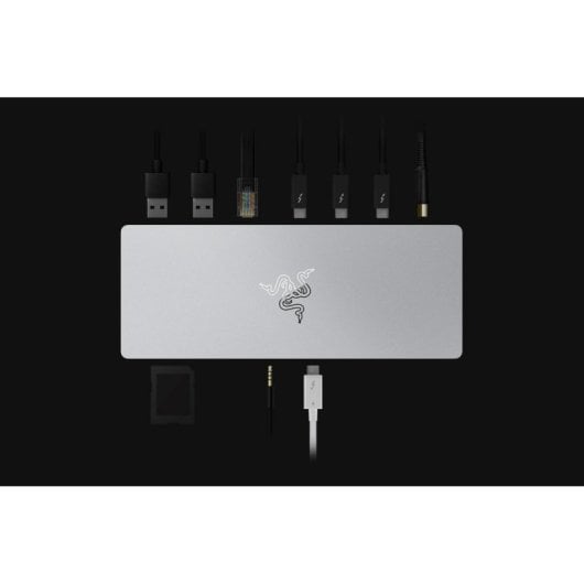 Dock Thunderbolt 4 Razer Thunderbolt 4 Dock Preto 8K SD RJ-45 USB 3.2 Gen 2 Alumínio