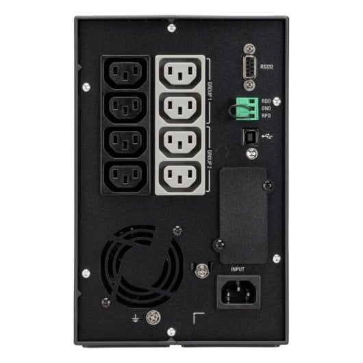 Sai Eaton 1350W Bleiakku LCD-Turm 3 Batterien 8x C13 98,2 Effizienz Schwarz Silber