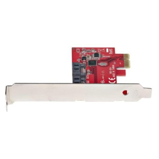Controller PCI Express SATA 2 Porte 6Gbps ASM1161 Profilo Completo o Basso Rosso