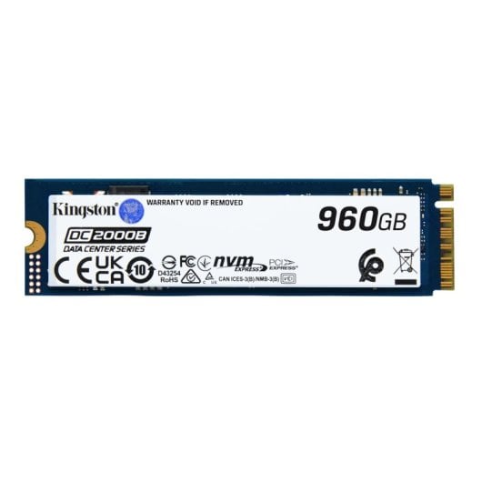 Disco Duro Kingston 960GB SSD NVMe 7000MB/s DC2000B M.2 + Protección PLP Heatsink