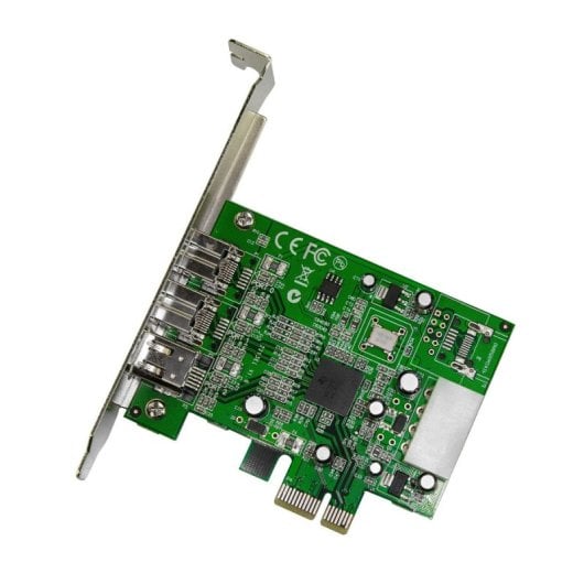 Erweiterungskarte StarTech.com PEX1394B3 PCIe 2x FireWire 800 1x FireWire 400 TI XIO2213B intern grün