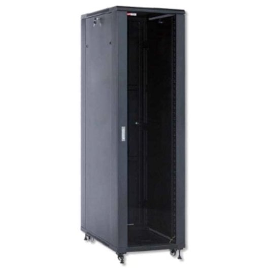 Rack independiente WP WPN-RNA-22608-BS 22U 800 kg cristal templado negro