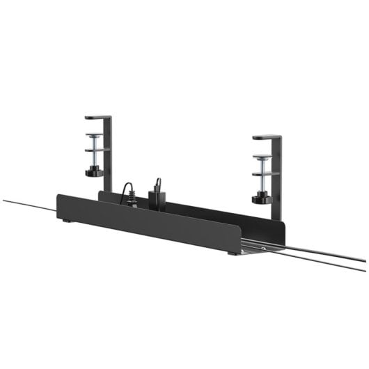 Bandeja para cables Neomounts ADS07-121BL universal acero negro 600mm abrazadera