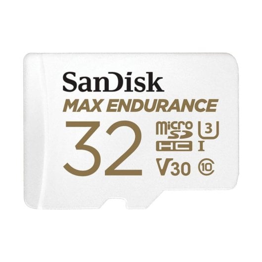 Tarjeta MicroSDHC SanDisk Max Endurance 32 GB UHS-I 100 MB/s Clase 10 Blanco