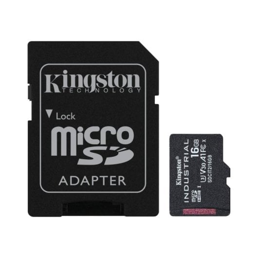 MicroSDHC Kingston Industrial 16GB UHS-I U3 V30 A1 resistente temperaturas extremas