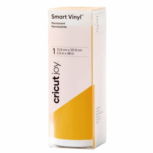 Vinilo de termotransferencia Cricut Smart Vinyl Joy Amarillo Brillante 139 mm x 1219 mm