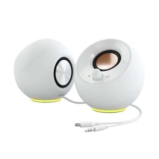 Altavoces Creative Labs 2.0 Alámbricos 4,4 W RGB blancos con USB Type-C y 3,5 mm