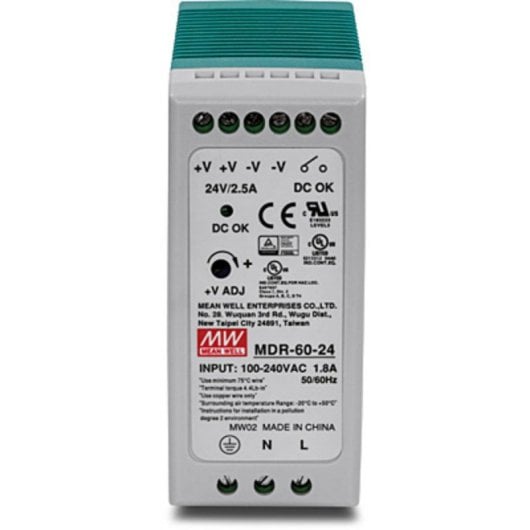 Fuente de Alimentacion TRENDnet 60W Certificacion CE TI-M6024 Proteccion DIN-Rail