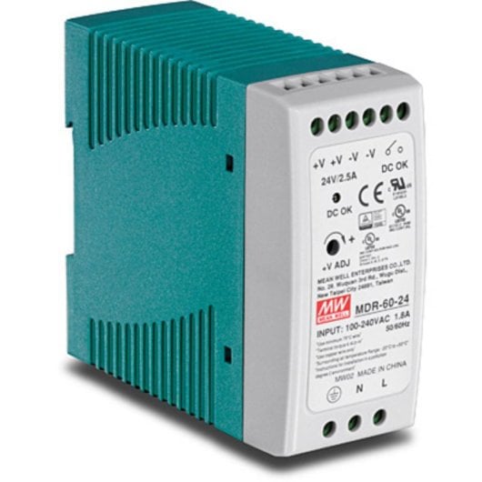 Fuente de Alimentacion TRENDnet 60W Certificacion CE TI-M6024 Proteccion DIN-Rail