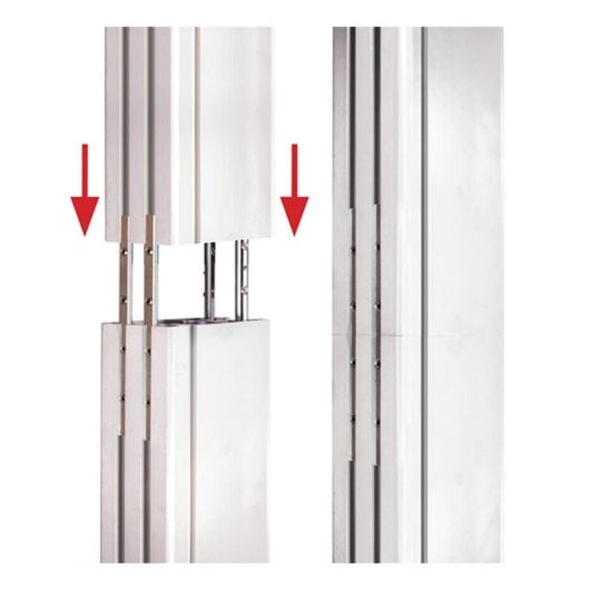 Coluna B-Tech BT8380-060/B V3 preta compatível BT8380-BASE/FFB/FSB/SHB 160x70x600mm