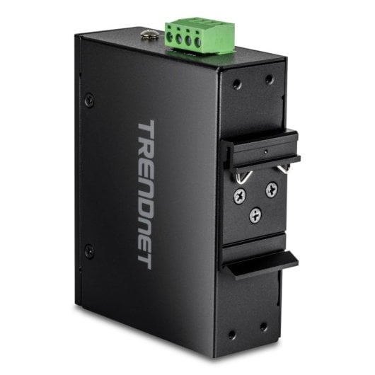 Conversor Trendnet TI-BF22SFP 2x SFP 2x RJ-45 Gigabit PoE Preto IP30 DIN