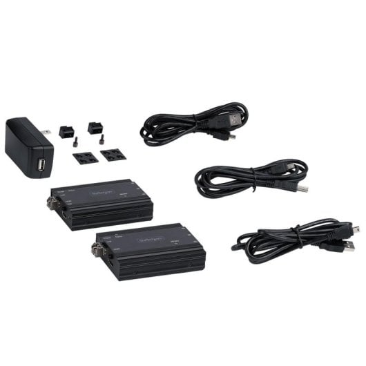 Extensor KVM HDMI StarTech 4K 60Hz TX/RX con SFP+ Multimodo hasta 500 m