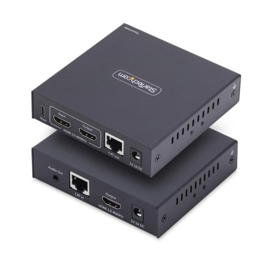 Extensor KVM HDMI StarTech Kit AVoIP 4K 60Hz Cat6 Transmisor Receptor RS232 Audio