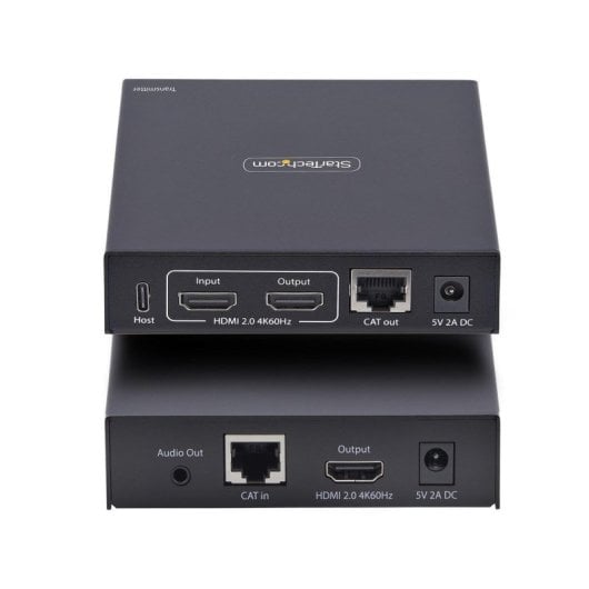 Extensor KVM HDMI StarTech Kit AVoIP 4K 60Hz Cat6 Transmisor Receptor RS232 Audio