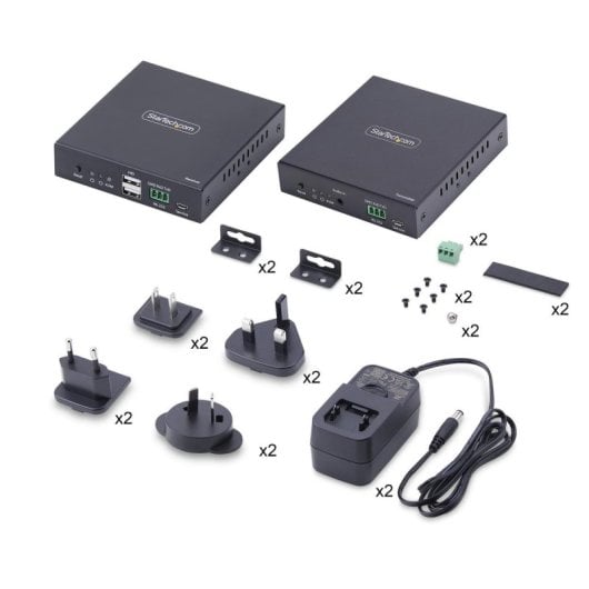 Extensor KVM HDMI StarTech Kit AVoIP 4K 60Hz Cat6 Transmisor Receptor RS232 Audio