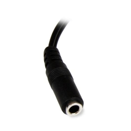 Cable de audio StarTech MUFMRCA 15cm 3,5mm hembra a 2x RCA macho PVC negro