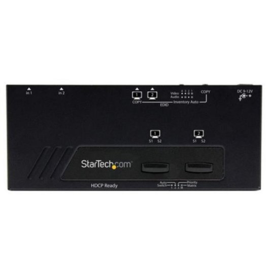 HDMI Matrix Switch StarTech.com VS222HDQ 2x2 1080p automatischer und prioritärer Wechsel Fernbedienung