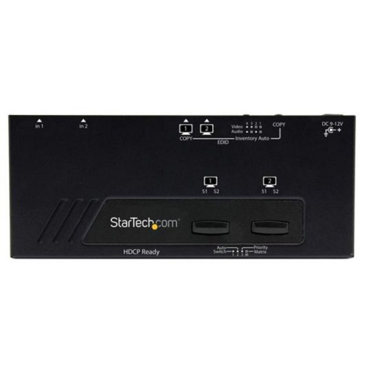 HDMI Matrix Switch StarTech.com VS222HDQ 2x2 1080p automatischer und prioritärer Wechsel Fernbedienung