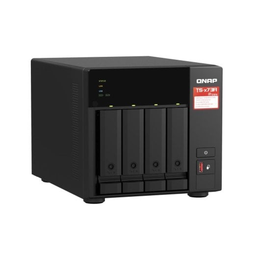 NAS Torre QNAP Ryzen Embedded V1500B 8GB DDR4, Bundle TS-473A + QSW-1105-5T, 2x2.5GbE, Soporte M.2, RAID avanzado