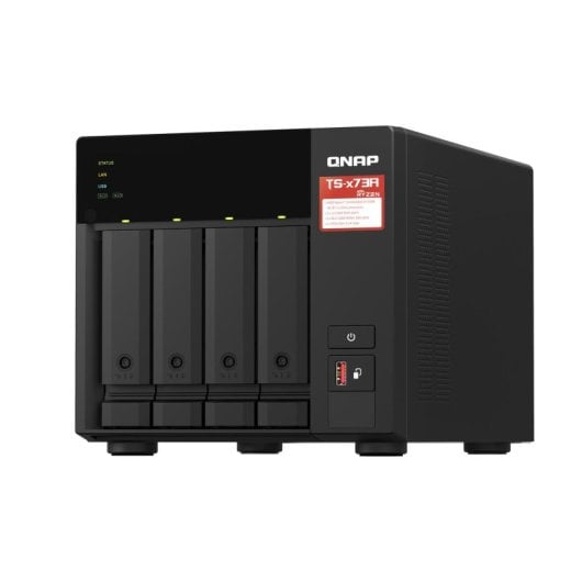 NAS Torre QNAP Ryzen Embedded V1500B 8GB DDR4, Bundle TS-473A + QSW-1105-5T, 2x2.5GbE, Soporte M.2, RAID avanzado